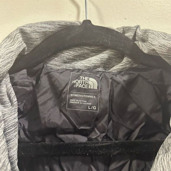 The North Face Womens Long Pseudio Cowlneck Full Zip Puffer Jacket Large - Picture 2 of 4